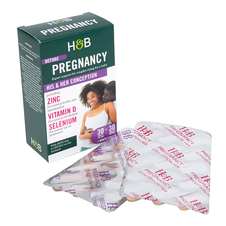 Holland & Barrett Conception Support For Him & Her 30+30 Tablets GOODS Holland&Barrett