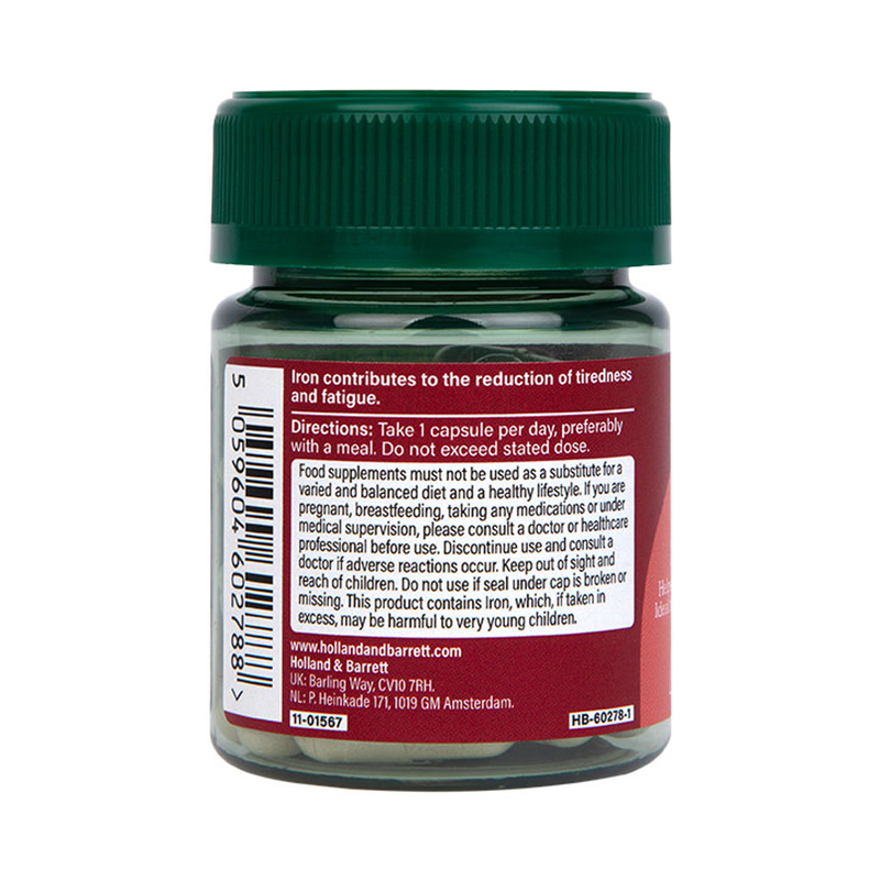 Holland Barrett Gentle Iron 20mg 30 Capsules