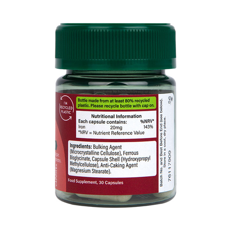 Holland Barrett Gentle Iron 20mg 30 Capsules