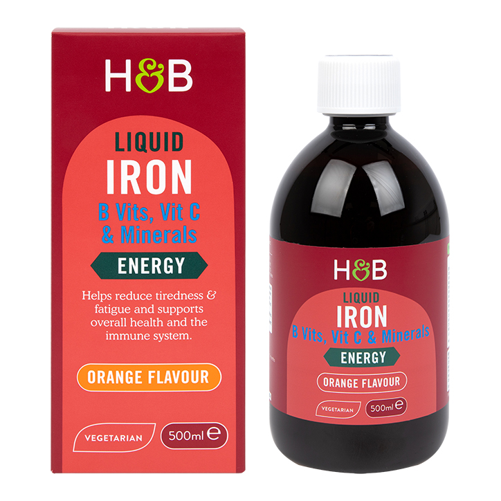 Holland & Barrett Iron + B Vits, Vit C & Minerals 500ml Liquid