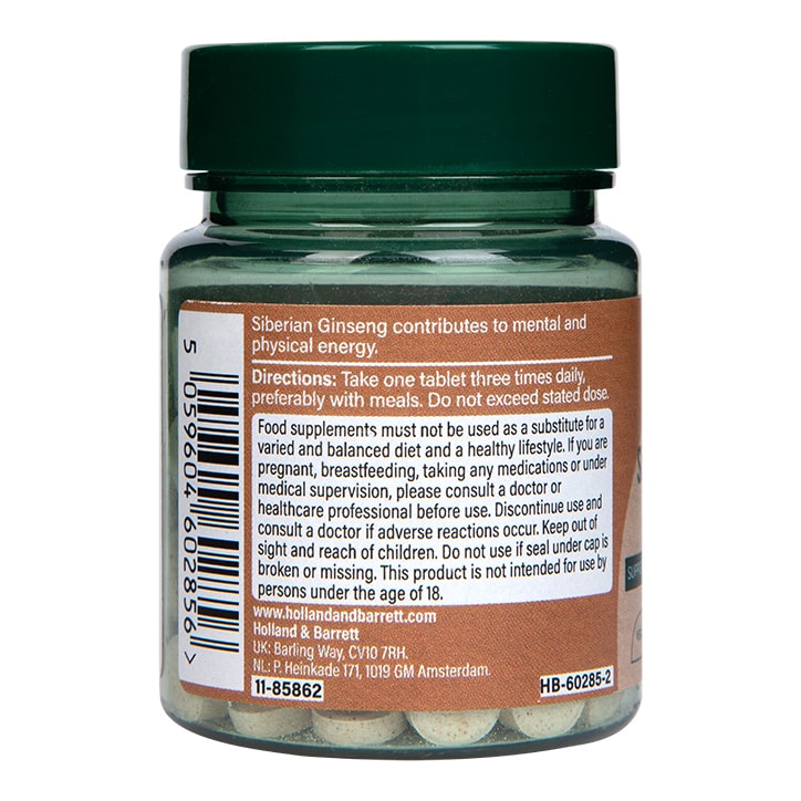 Holland & Barrett Siberian Ginseng 120 Tablets GOODS Holland&Barrett