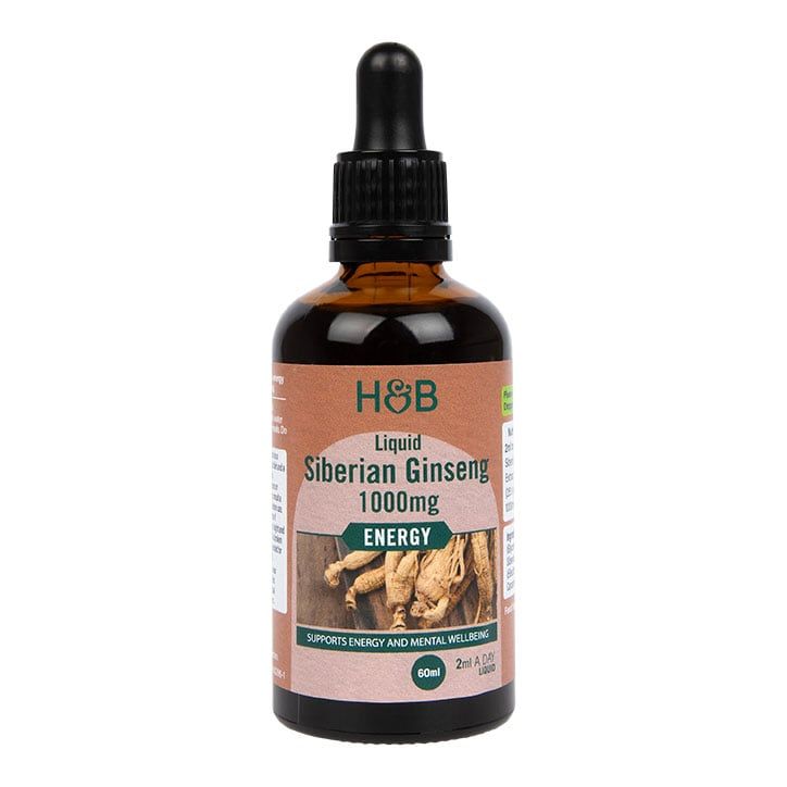 Holland & Barrett Siberian Ginseng 1000mg 60ml Liquid GOODS Holland&Barrett