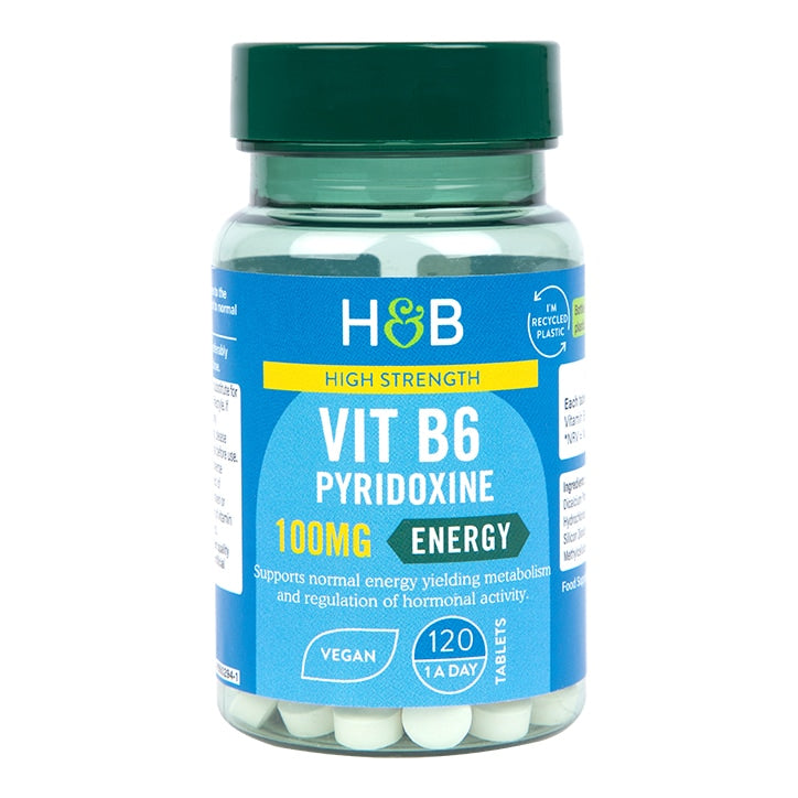 Holland & Barrett High Strength Vitamin B6 + Pyridoxine 100mg 120 Tablets GOODS Holland&Barrett