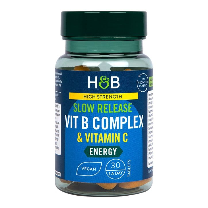 Holland & Barrett Super Strength Complete Vit B Complex + Vitamin C 30 Tablets GOODS Holland&Barrett