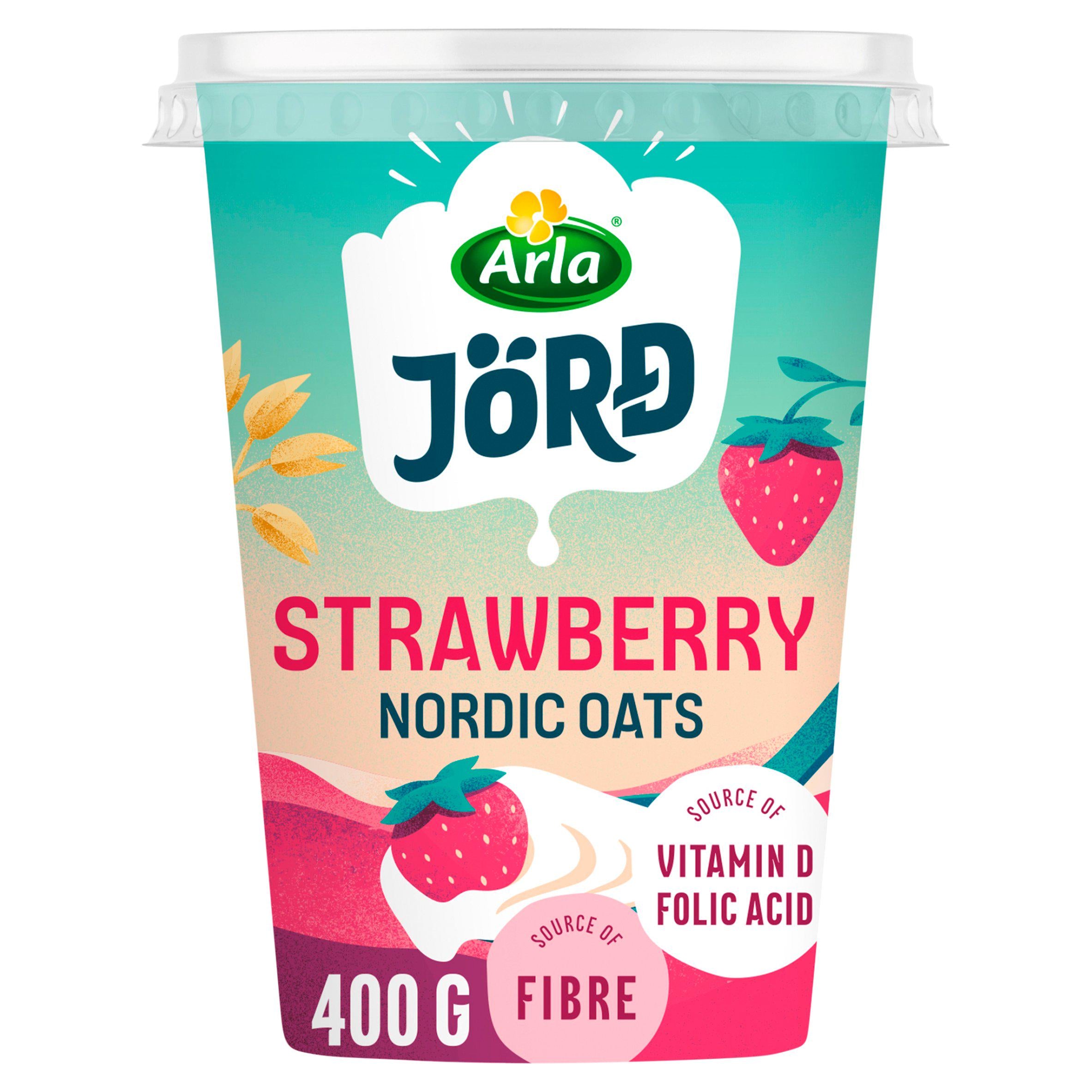 Arla Jord Oat Strawberry use as alternative to Yoghurt 400g GOODS Sainsburys   