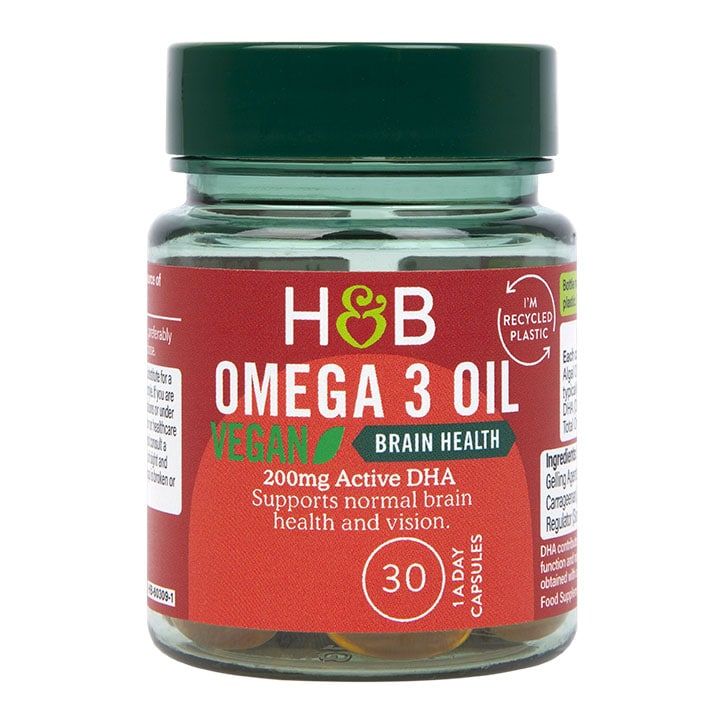 Holland & Barrett Vegan Omega 3 Oil 500mg 30 Capsules GOODS Holland&Barrett