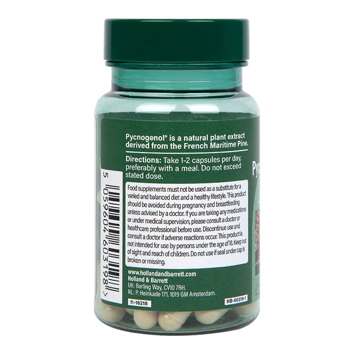 Holland & Barrett Pycnogenol 30mg 60 Capsules GOODS Holland&Barrett