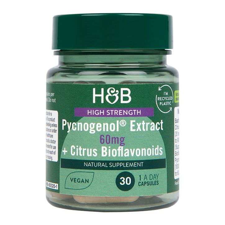 Holland & Barrett Pycnogenol 60mg 30 Capsules GOODS Holland&Barrett