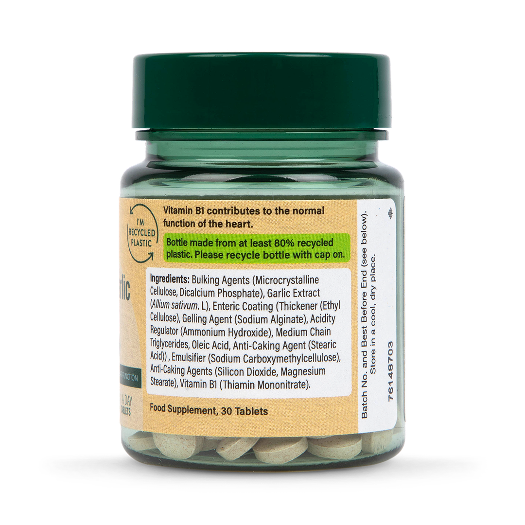 Holland Barrett Enteric Coated Odourless Garlic 500mg 30 Tablets