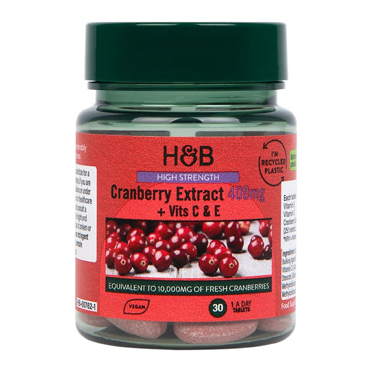 Holland & Barrett High Strength Cranberry Extract 400mg 30 Tablets GOODS Holland&Barrett