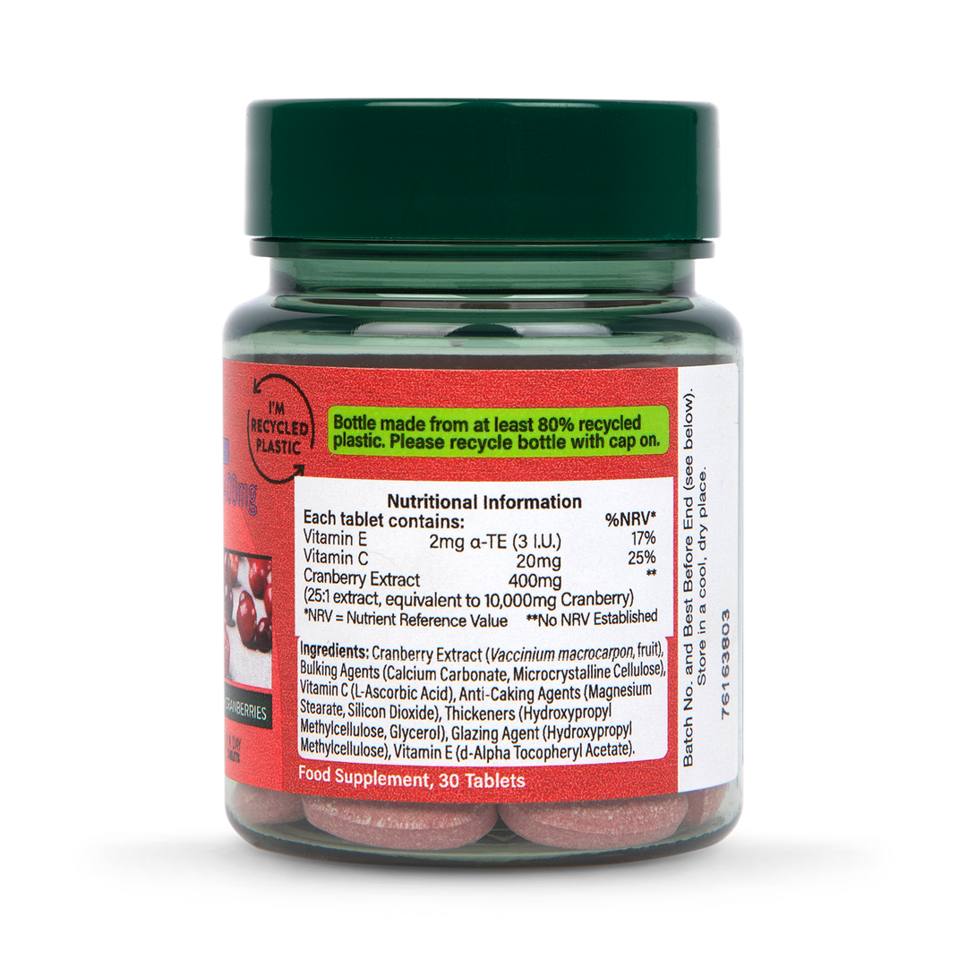 Holland Barrett High Strength Cranberry Extract 400mg 30 Tablets