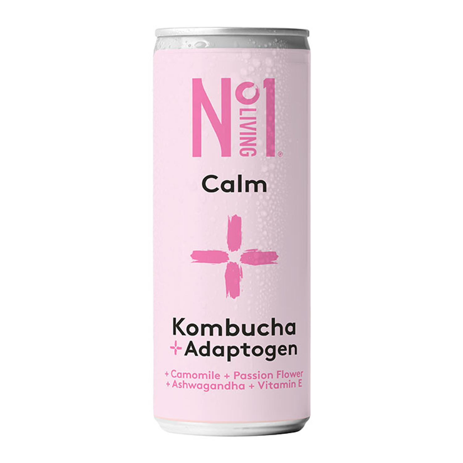 No1 Living Plus Focus Blackberry & Elderberry Kombucha 250ml - Camomile & Passion Flower 250 ml