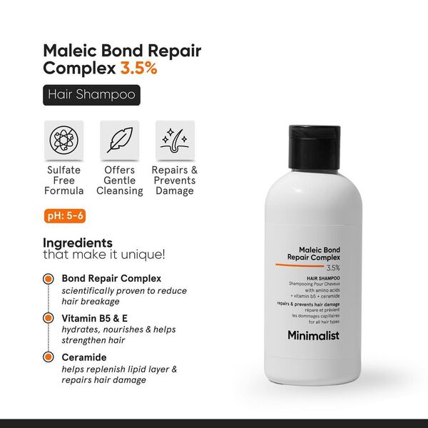 Minimalist Hair Shampoo for Repairing Damaged, Frizzy Hair GOODS Superdrug   