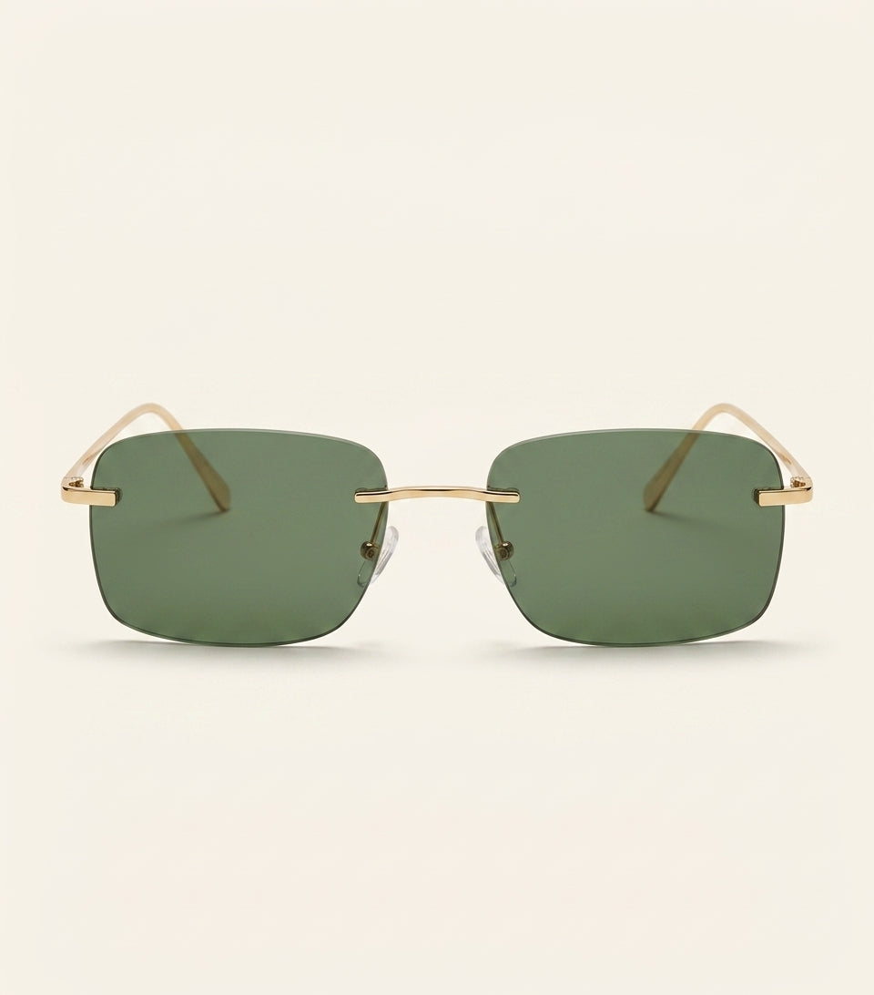 Cartier rectangular sunglasses with C-shaped details (British brand)