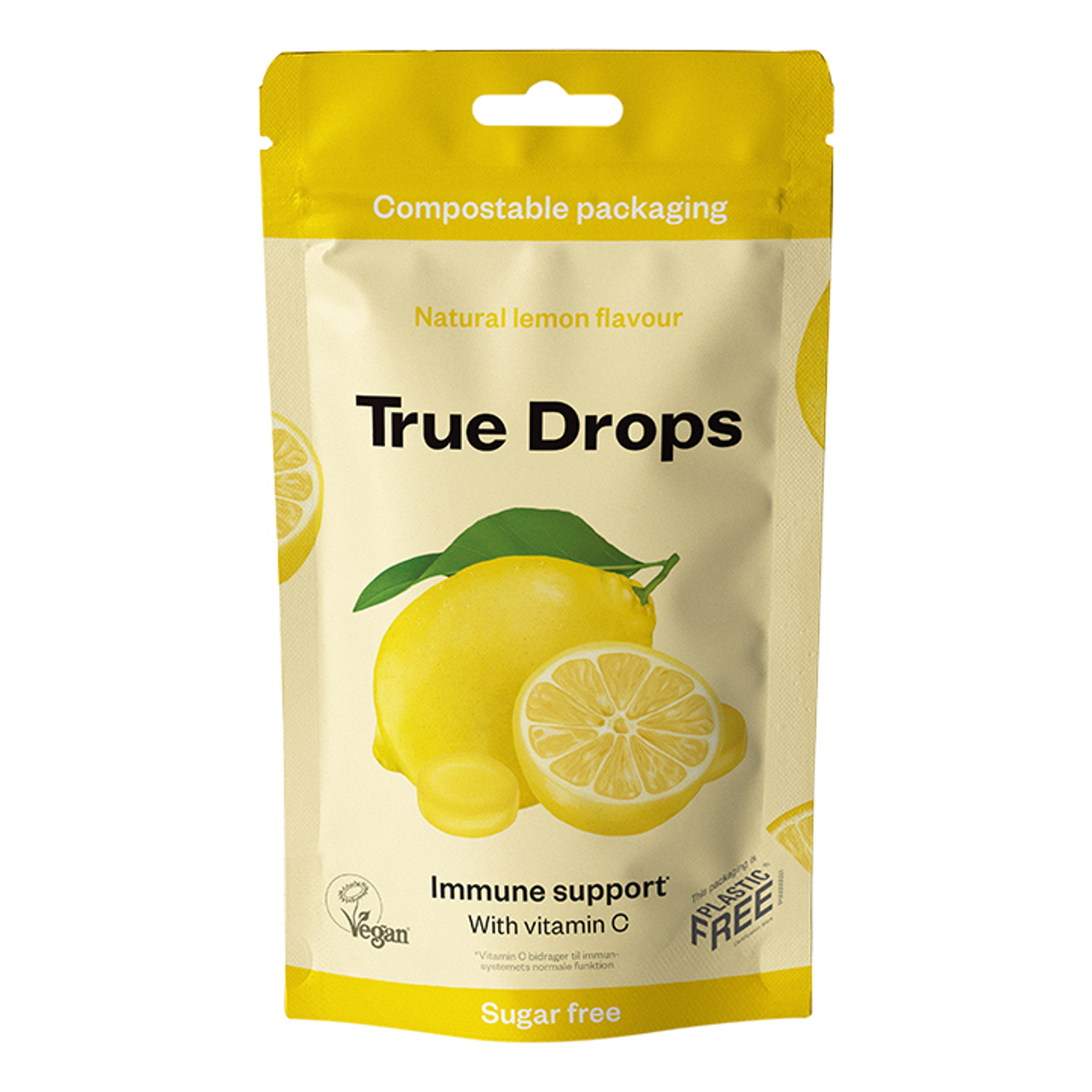 True Drops Menthol 70g - Natural Lemon