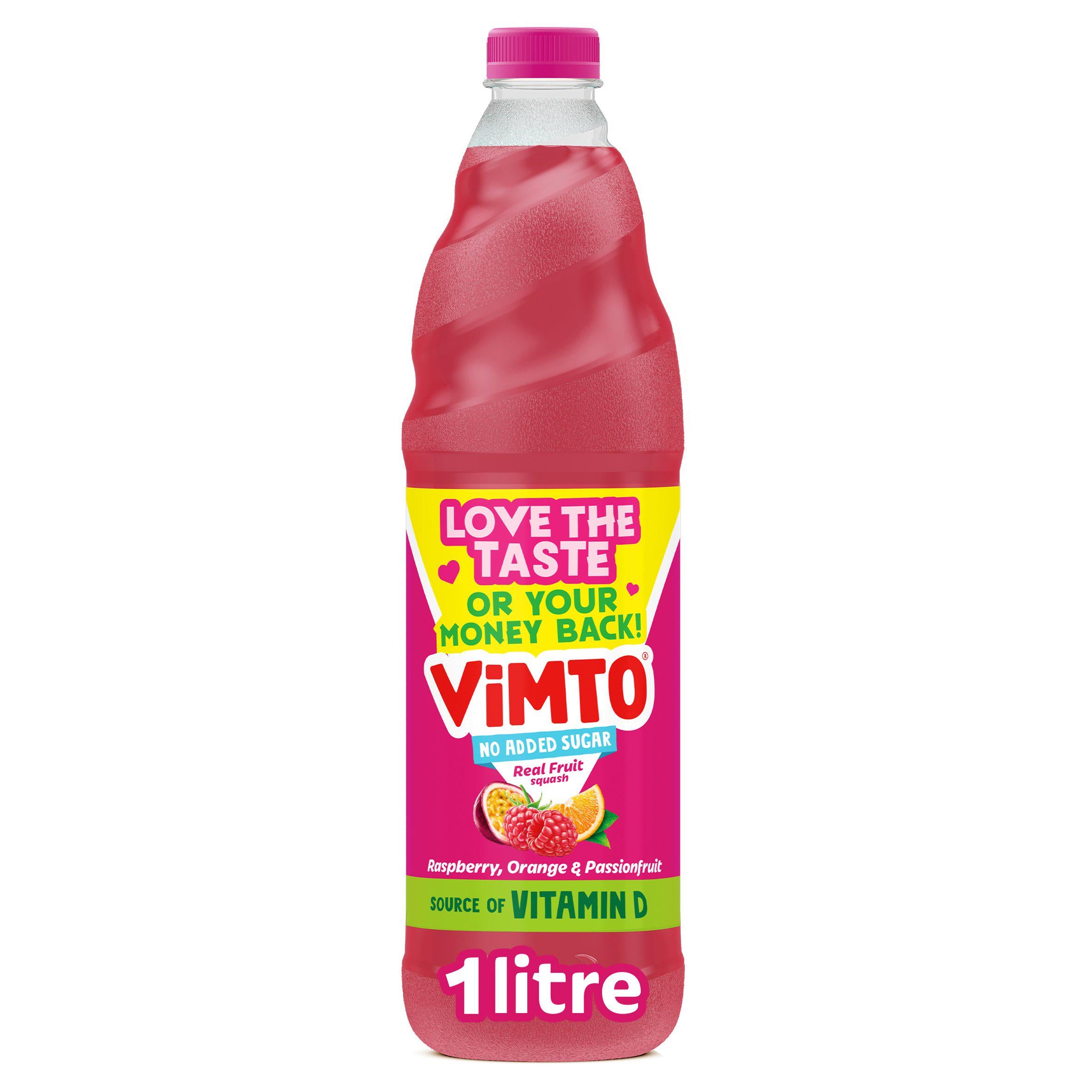 Vimto Raspberry Orange & Passionfruit No Added Sugar Fruit Squash 1L Special offers Sainsburys   