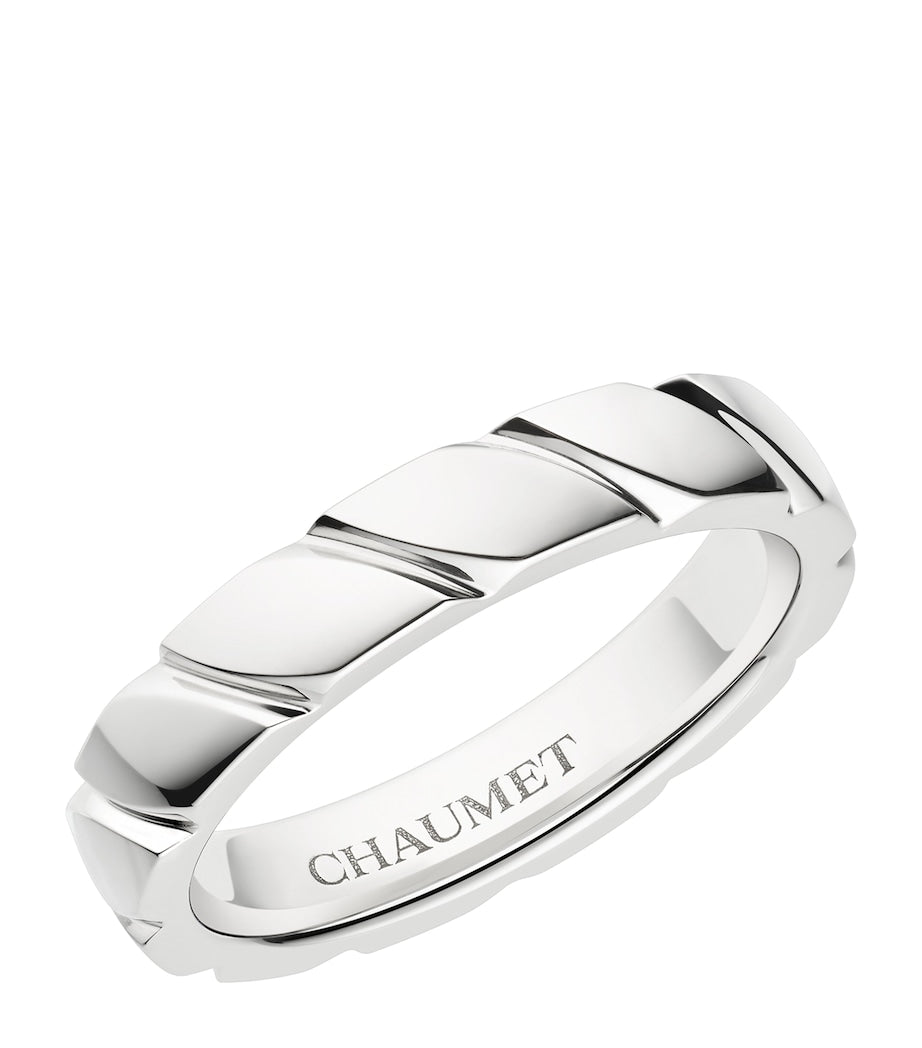 Chaumet Torsade de Chaumet platinum wedding ring, UK version