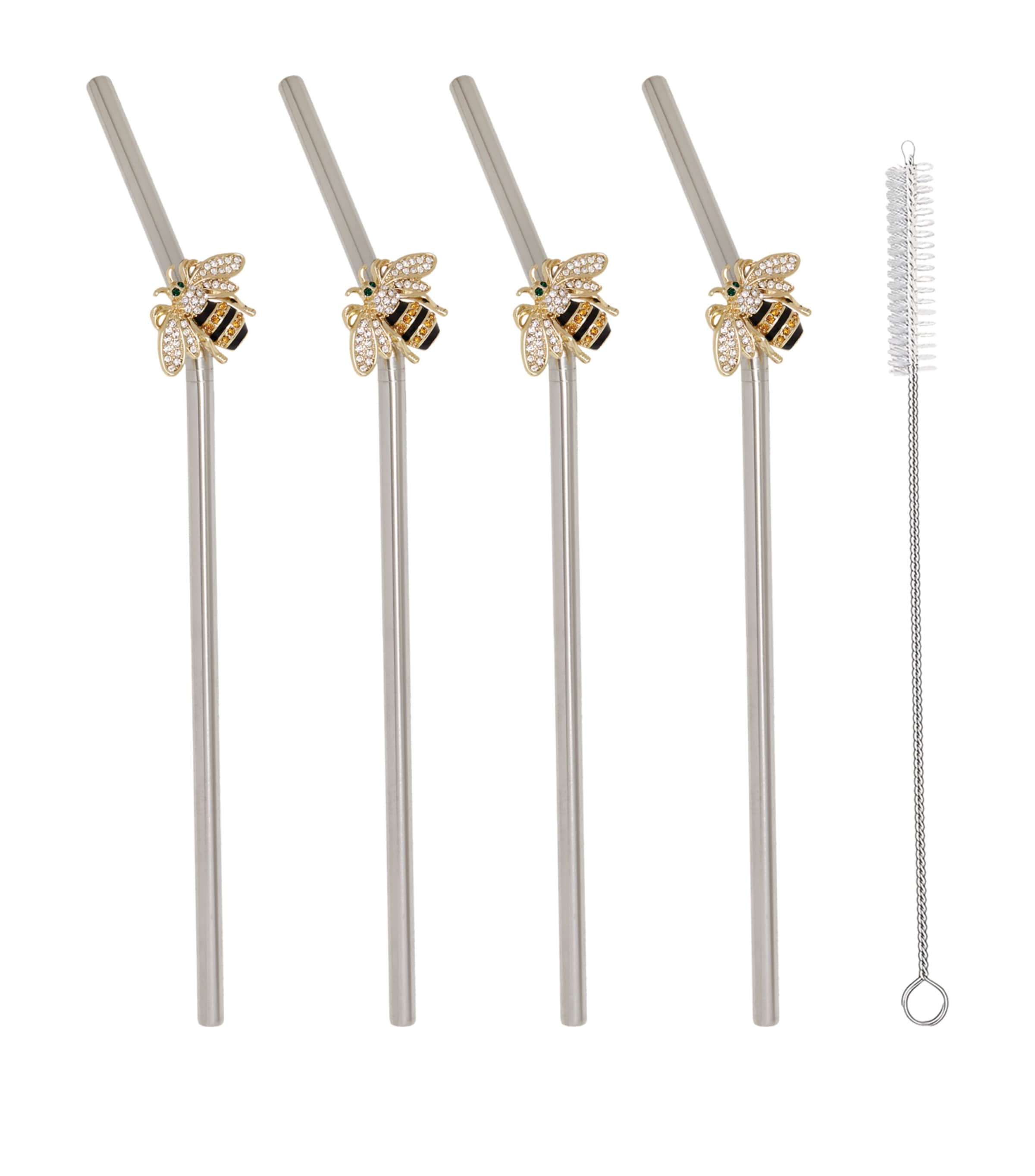 Joanna Buchanan bee-shaped metal straws set of 4, UK version