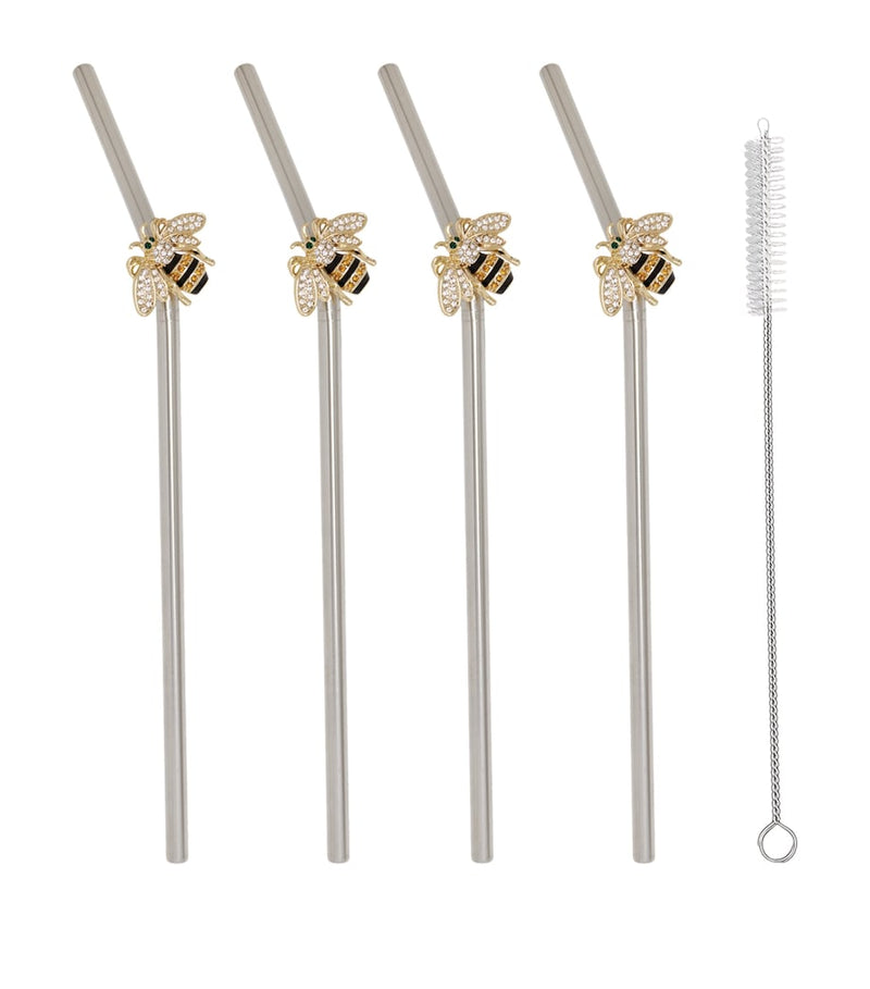 Joanna Buchanan bee-shaped metal straws set of 4, UK version