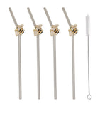 Joanna Buchanan bee-shaped metal straws set of 4, UK version