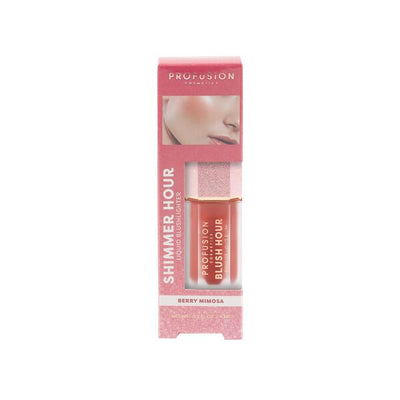 Superdrug Profusion Cosmetics Shimmer Hour Blush Berry Mimosa- Buy online at McGrocer
