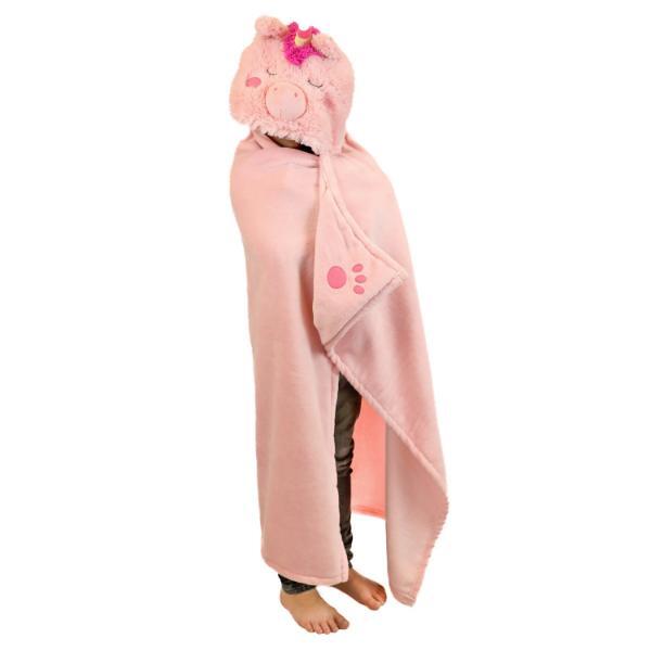Cozy Noxxiez unicorn hooded blanket super soft fleece 130x100cm (British brand)