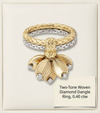 Cartier Grain de Café ring in yellow gold and white gold with diamond, UK version