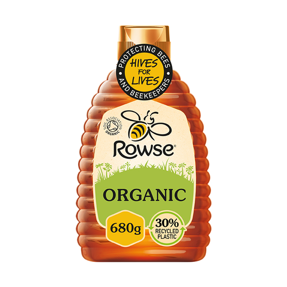 Rowse Organic Clear Honey 680g Natural Sweetener