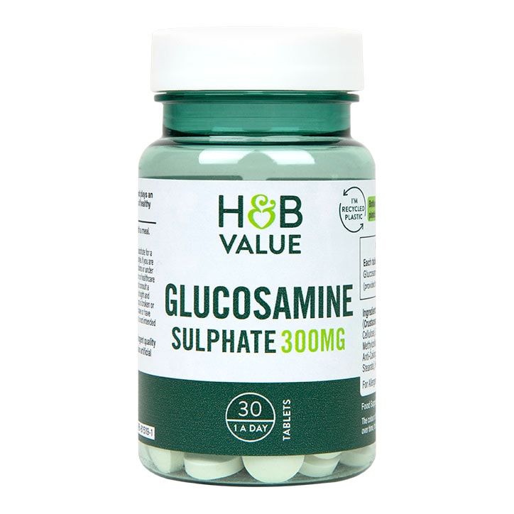 H&B Value Glucosamine Sulphate 300mg 30 Tablets GOODS Holland&Barrett   