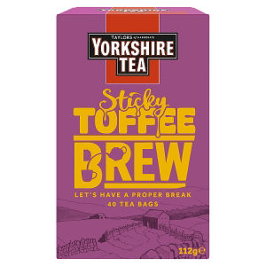 Yorkshire Tea Sticky Toffee Brew tea bags 112g - British product
