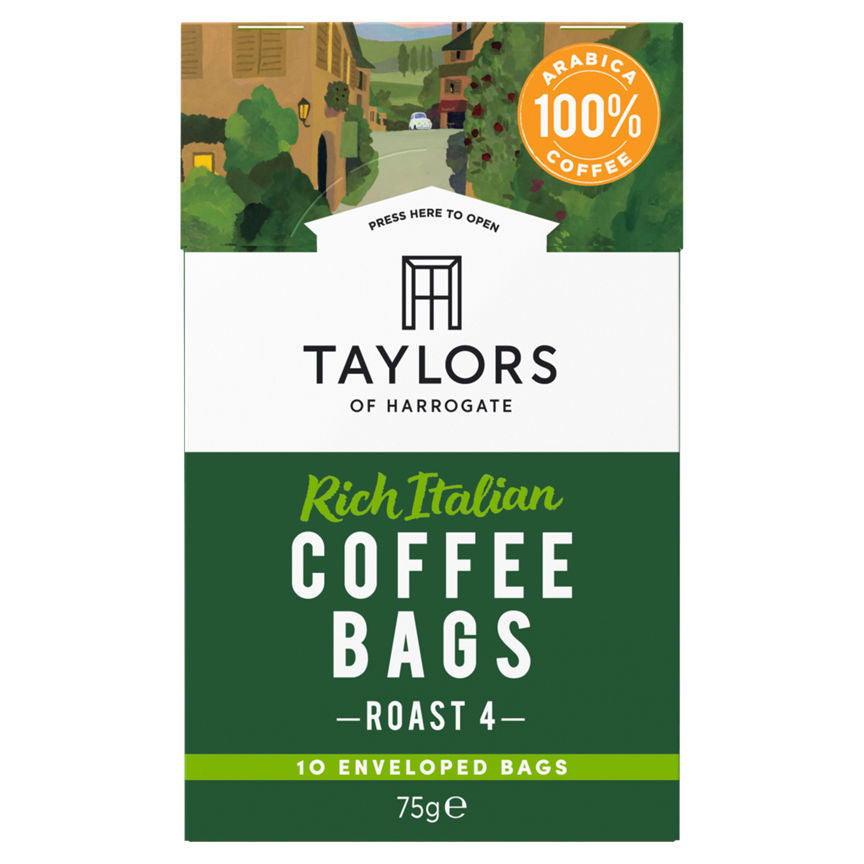 Taylors of Harrogate Rich Italian Coffee Bags 10 Pack