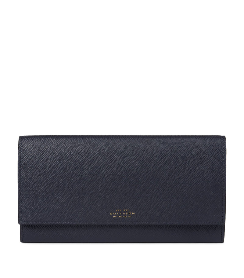 Smythson Leather Marshall Travel Wallet (British brand)