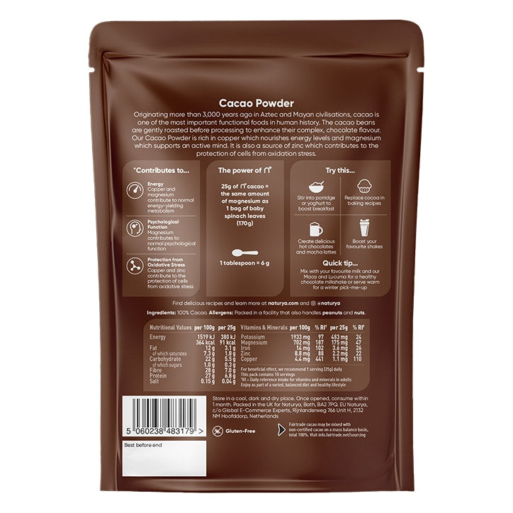 Naturya Fairtrade Cacao Powder 250g