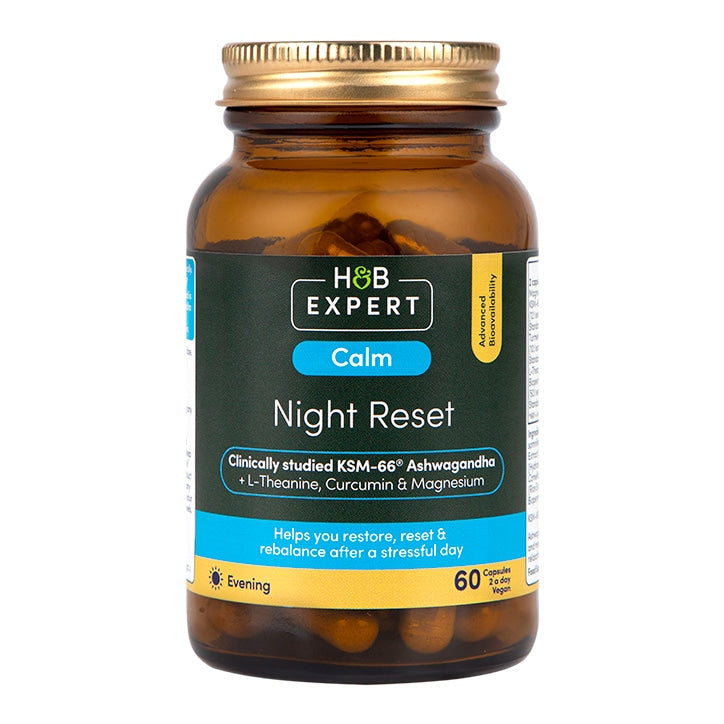 H&B Expert Calm Night Reset KSM Ashwagandha 60 Capsules