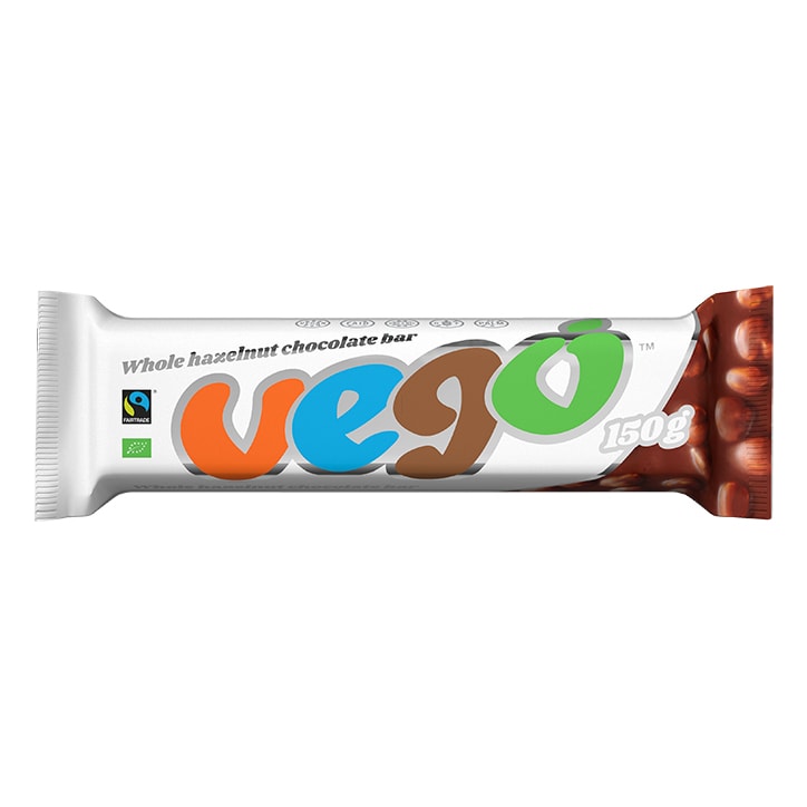 Vego Whole Hazelnut Chocolate Bar 150g