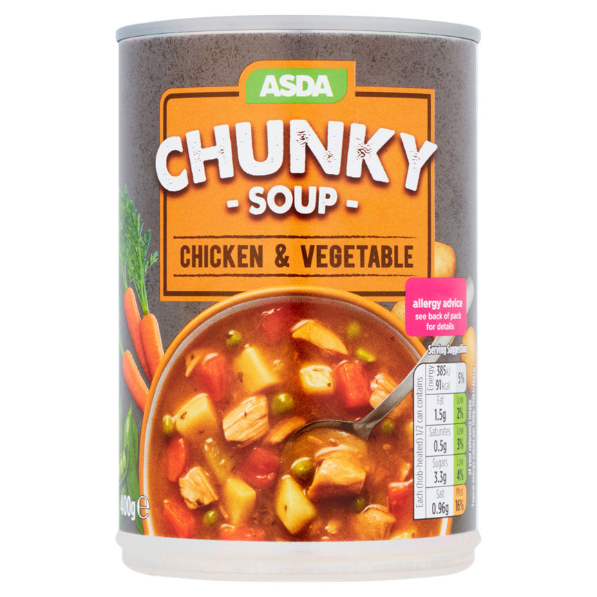 ASDA Chunky Chicken & Vegetable Soup Canned & Packaged Food ASDA   