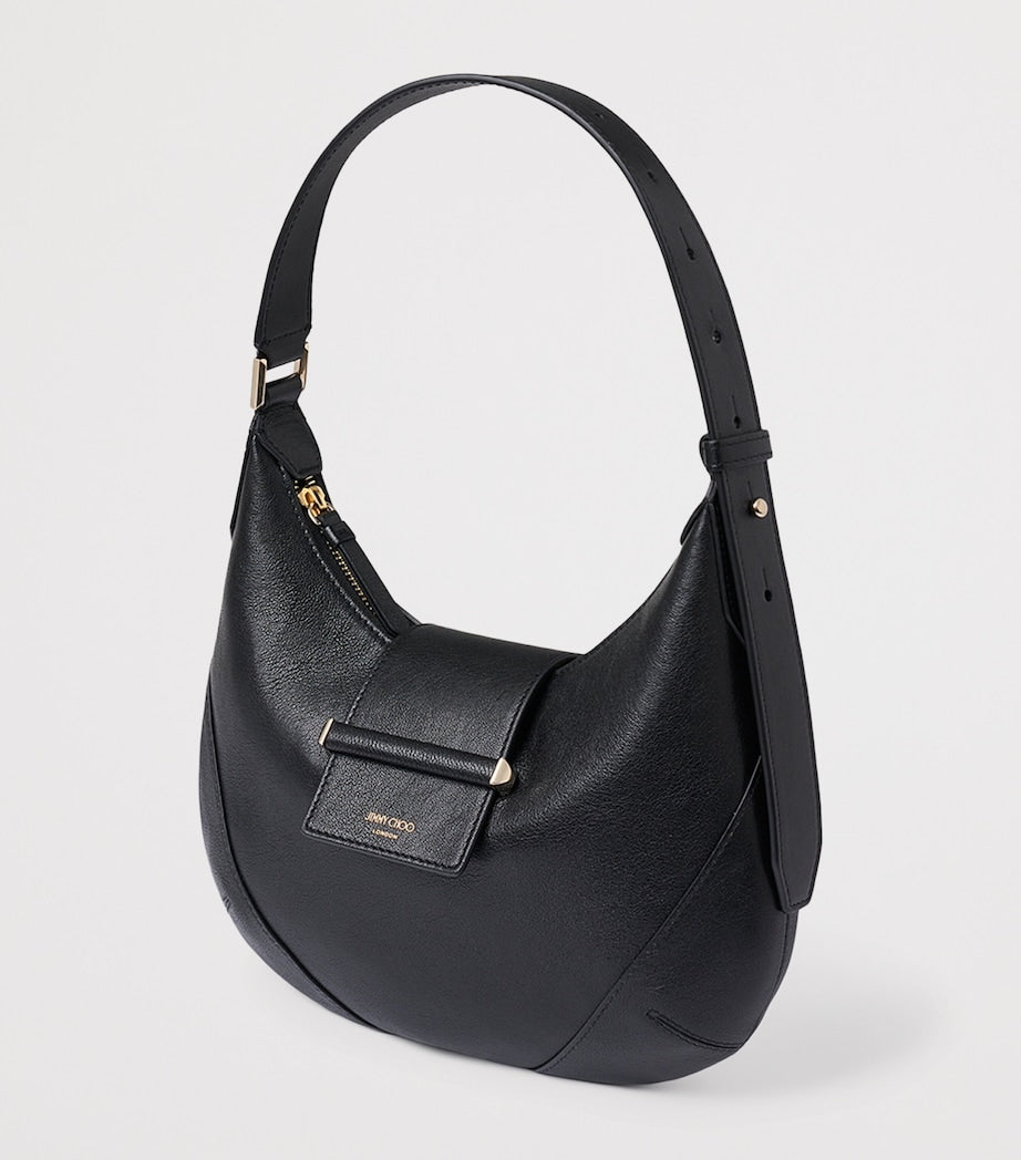 Jimmy Choo Small Bar Leather Shoulder Bag (British brand)