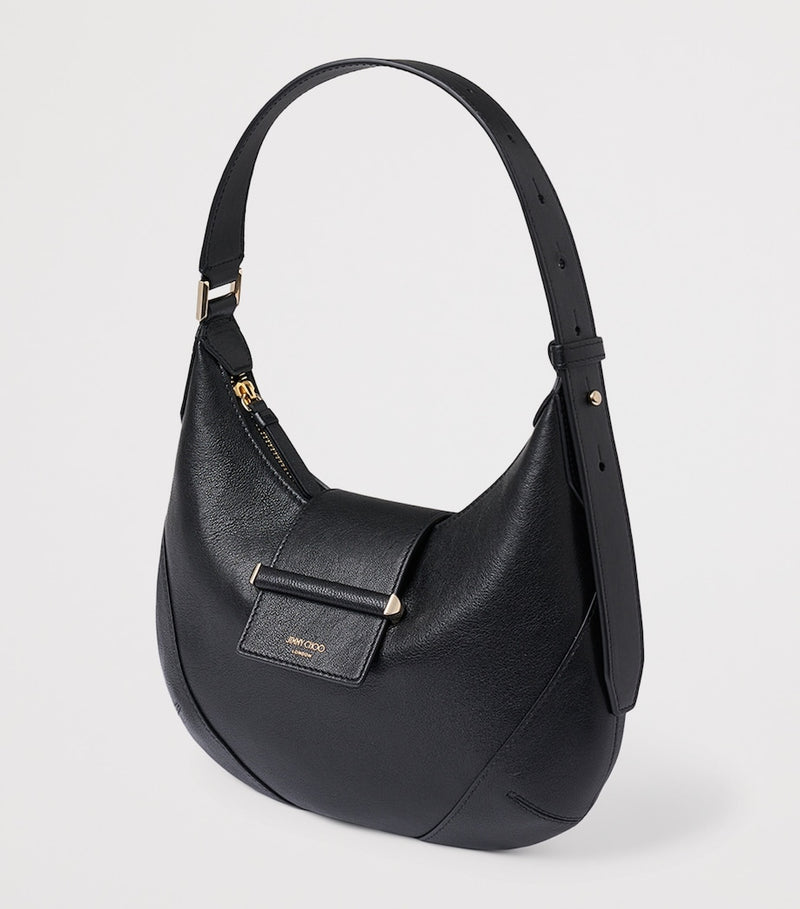 Jimmy Choo Small Bar Leather Shoulder Bag (British brand)