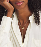 Jacquie Aiche yellow gold and diamond snake necklace, imported from the UK