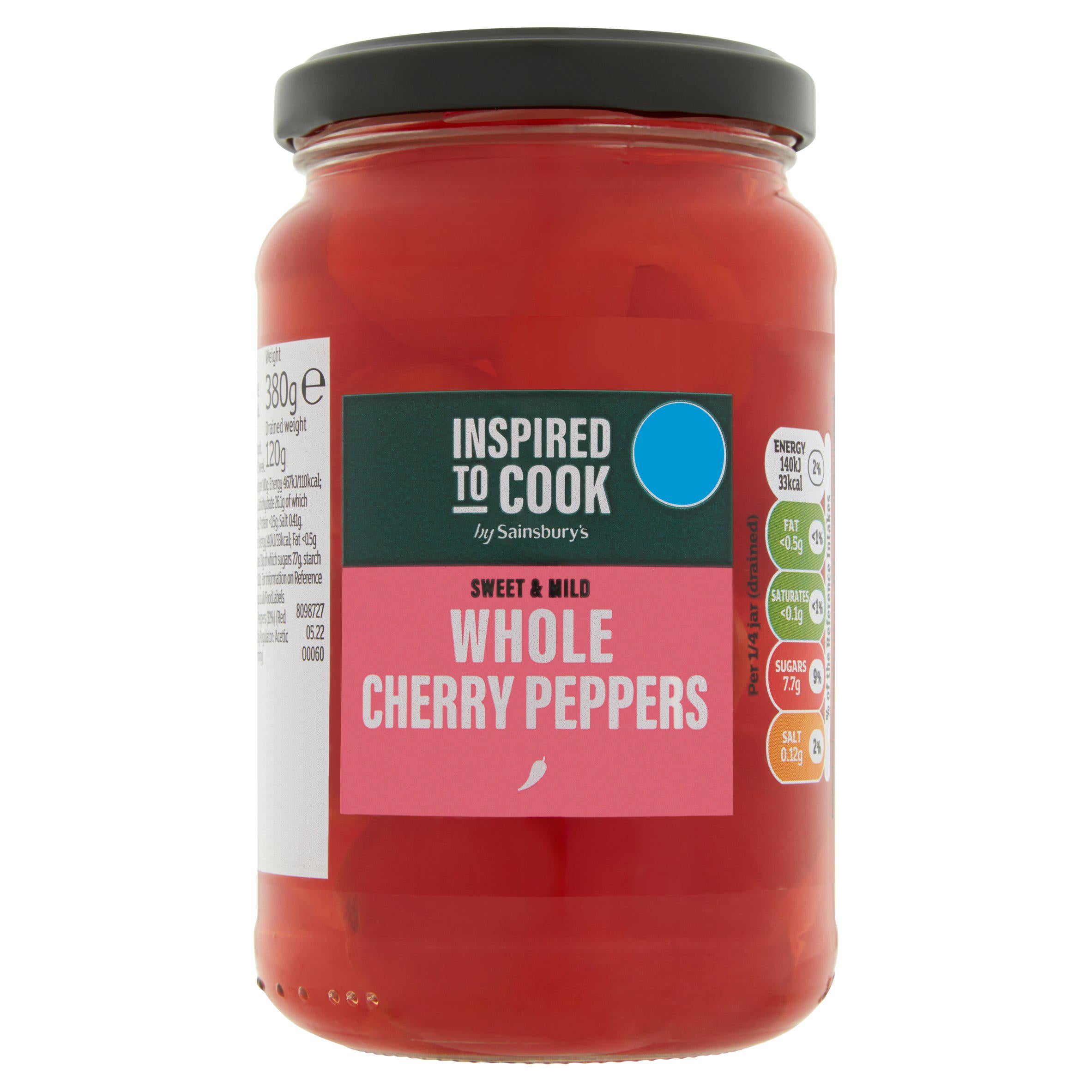 Sainsbury's Sweet & Mild Whole Cherry Peppers, Inspired to Cook 380g (120g*) GOODS Sainsburys   