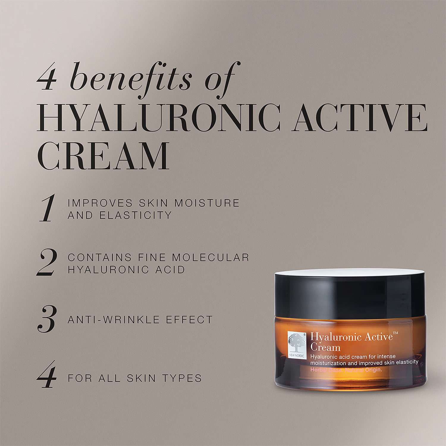 Face Moisturiser Hyaluron Active Cream (British brand)