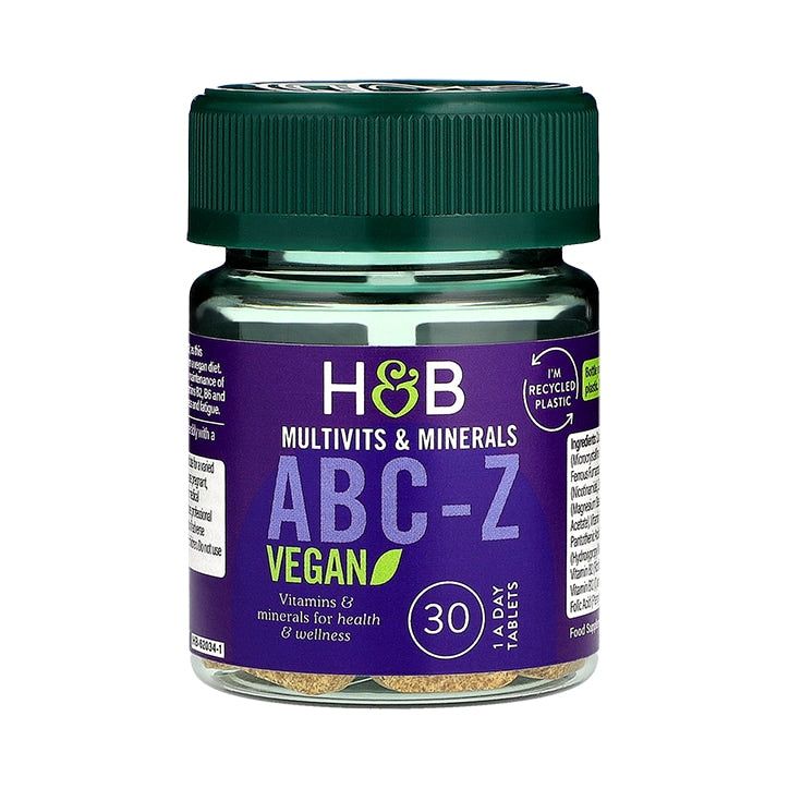 Holland & Barrett ABC to Z Vegan Multivitamins 30 Tablets GOODS Holland&Barrett