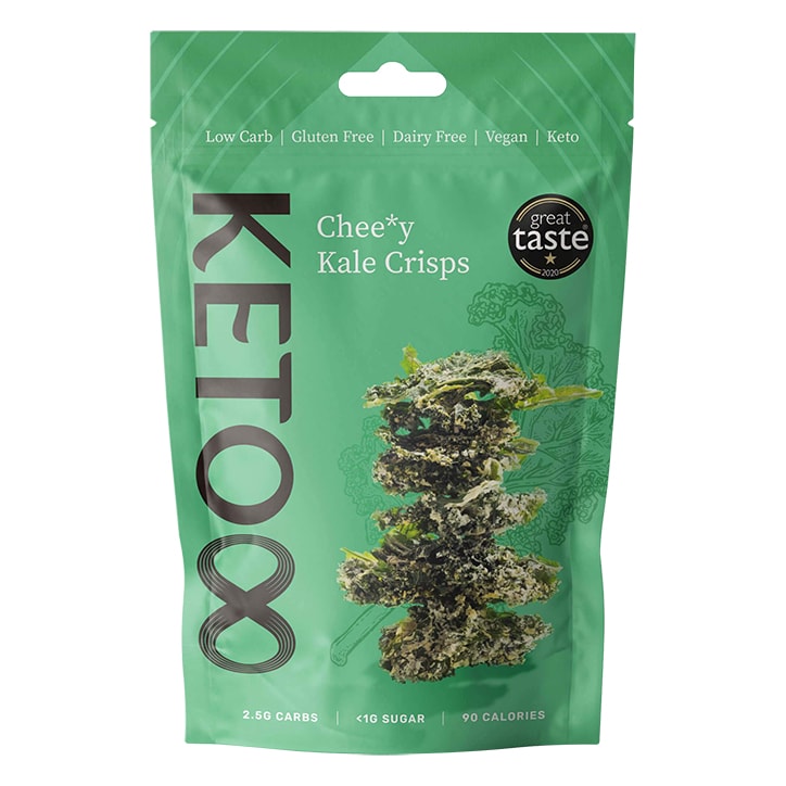 Keto8 Raw Cheesy-tasting Kale Crisps 30g GOODS Holland&Barrett