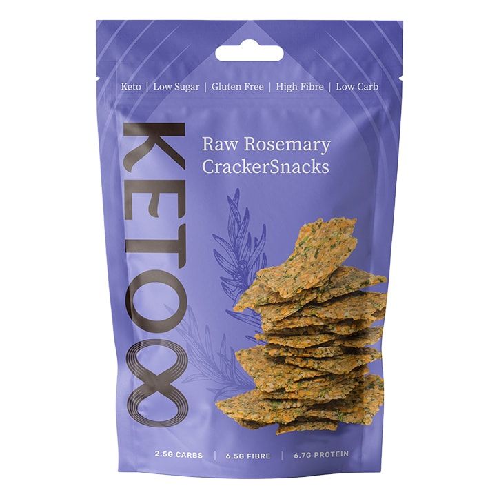 Keto8 Raw Rosemary CrackerSnacks 35g GOODS Holland&Barrett Carrot & Sesame