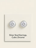 Vivienne Westwood platinum-plated cubic zirconia earrings (British brand)