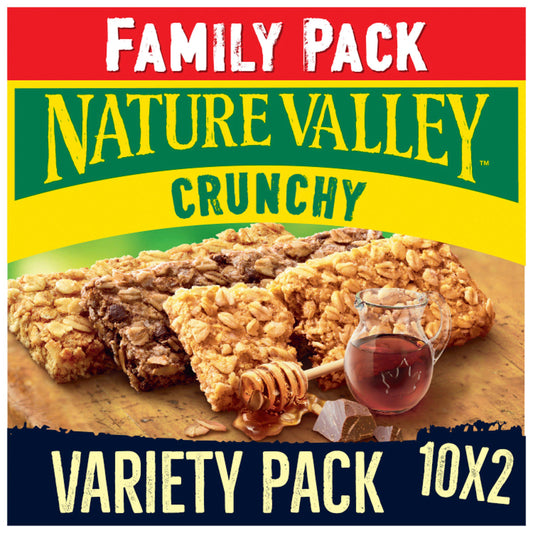 Nature Valley Crunchy Variety Pack Cereal Bars 10x42g cereal bars Sainsburys   
