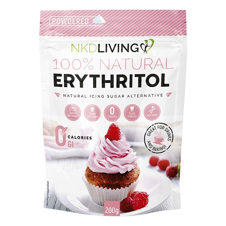 NKD Living Erythritol Powdered Natural Icing Sugar Alternative 200g GOODS Holland&Barrett