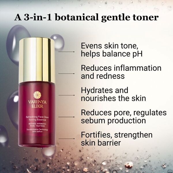 Varenya Elixir face dew toning essence 100ml, imported from the UK