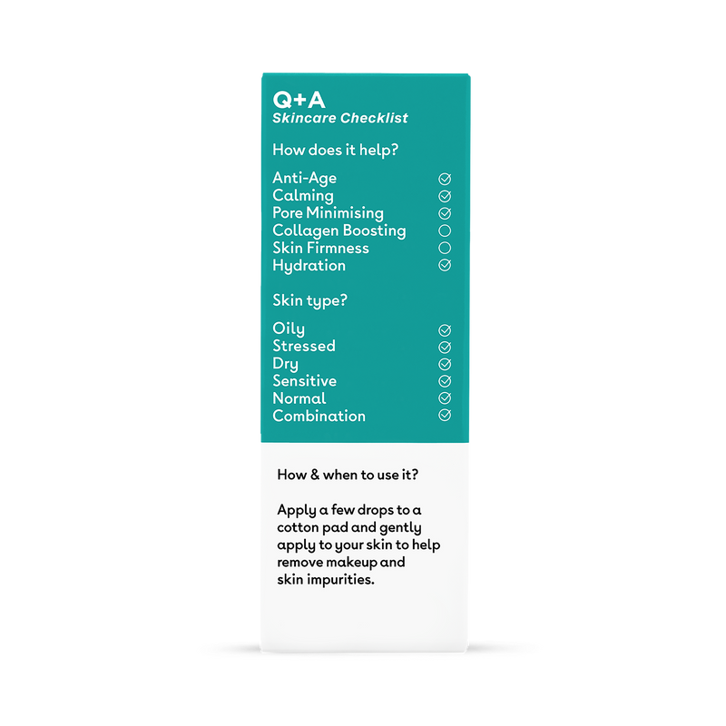 Q+A Niacinamide Daily Toner 100ml, imported from the UK