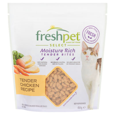 ASDA Freshpet Select Moisture Rich Tender Chicken Recipe Cat Food 454g- Buy online at McGrocer